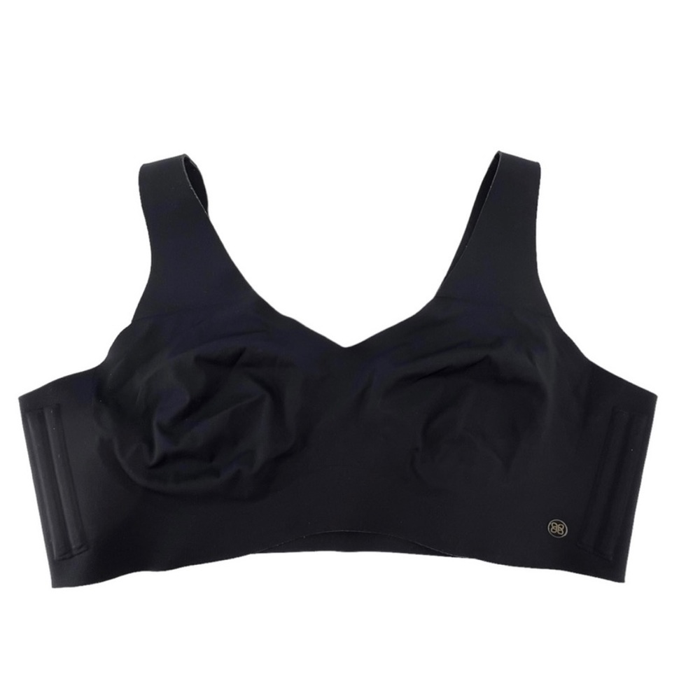 Honeylove Black Bra Bralette Sports Size 1x Boning on Sides No Padding